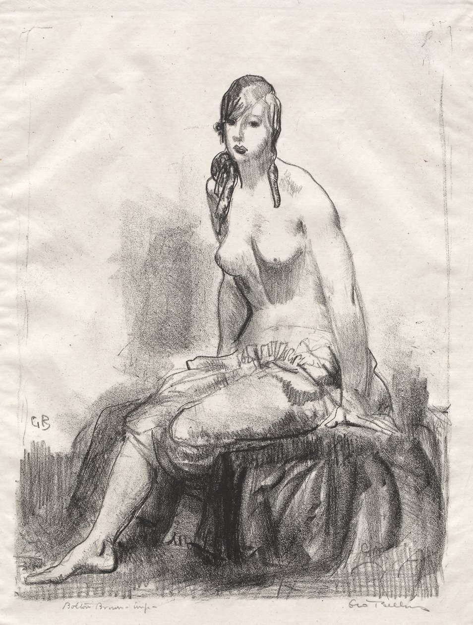 Reggel, meztelen vázlat alkotó: George Bellows
