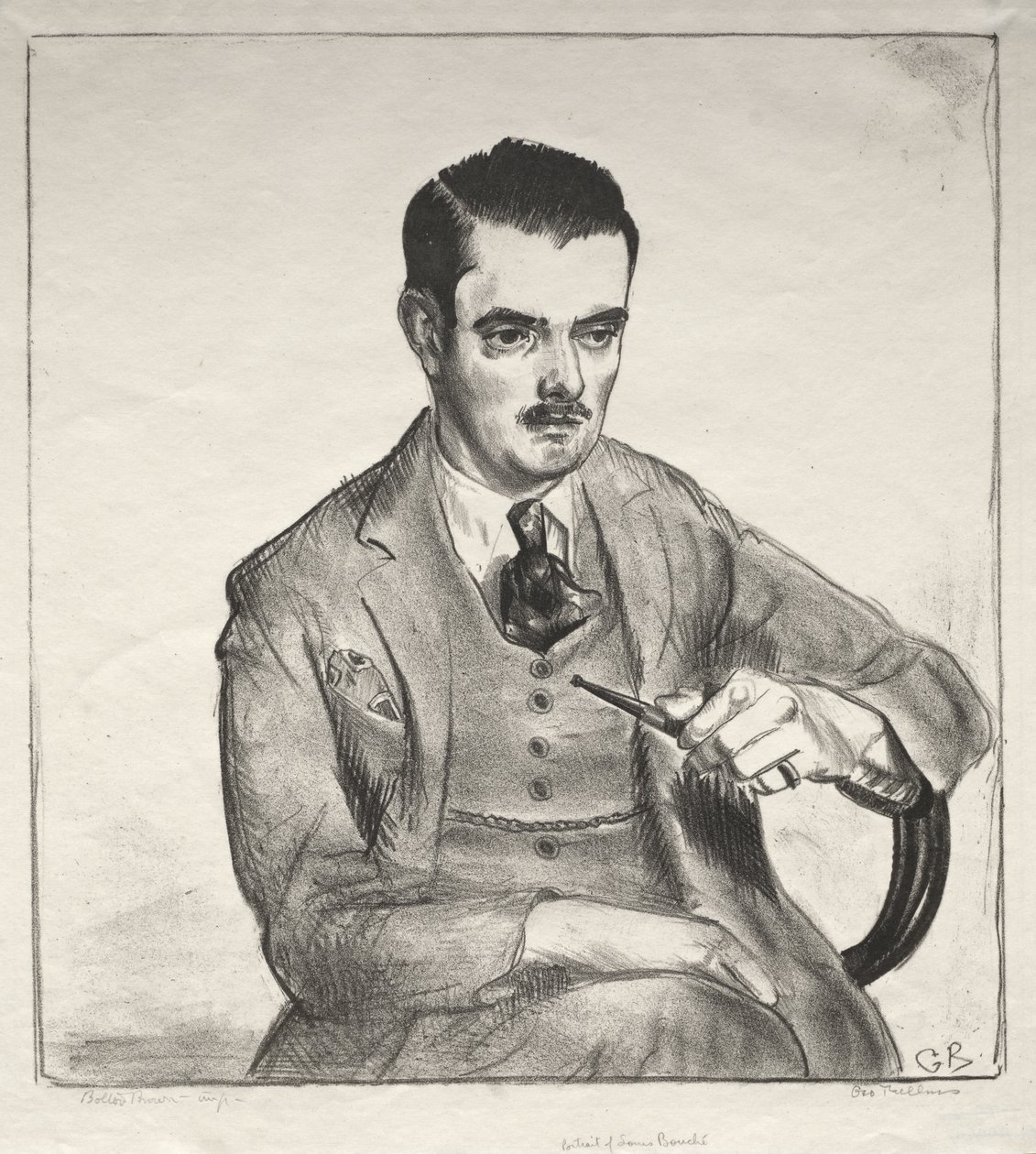 Portré, Louis Bouché alkotó: George Bellows