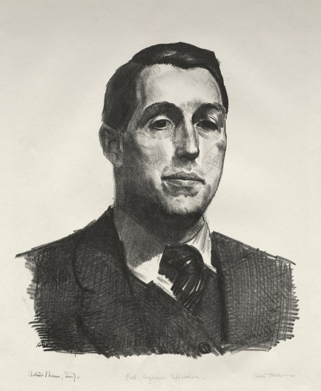 Eugene Speicher portréja, első kő alkotó: George Bellows
