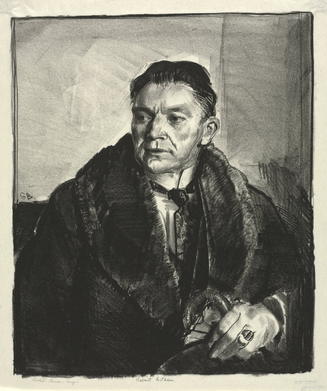 Robert Aitken portréja, második kő alkotó: George Bellows
