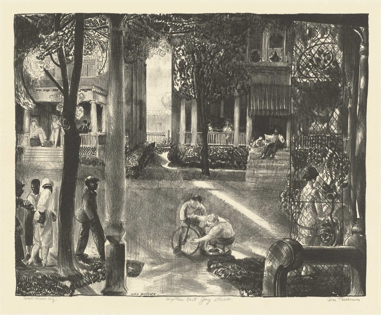 East Gay Street 16. szám alkotó: George Bellows