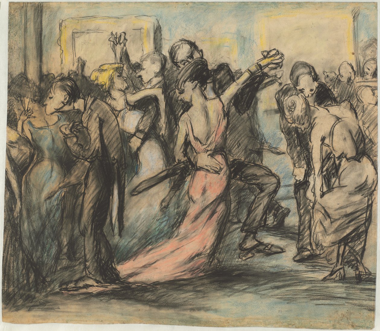 Társadalombál [verso] alkotó: George Bellows