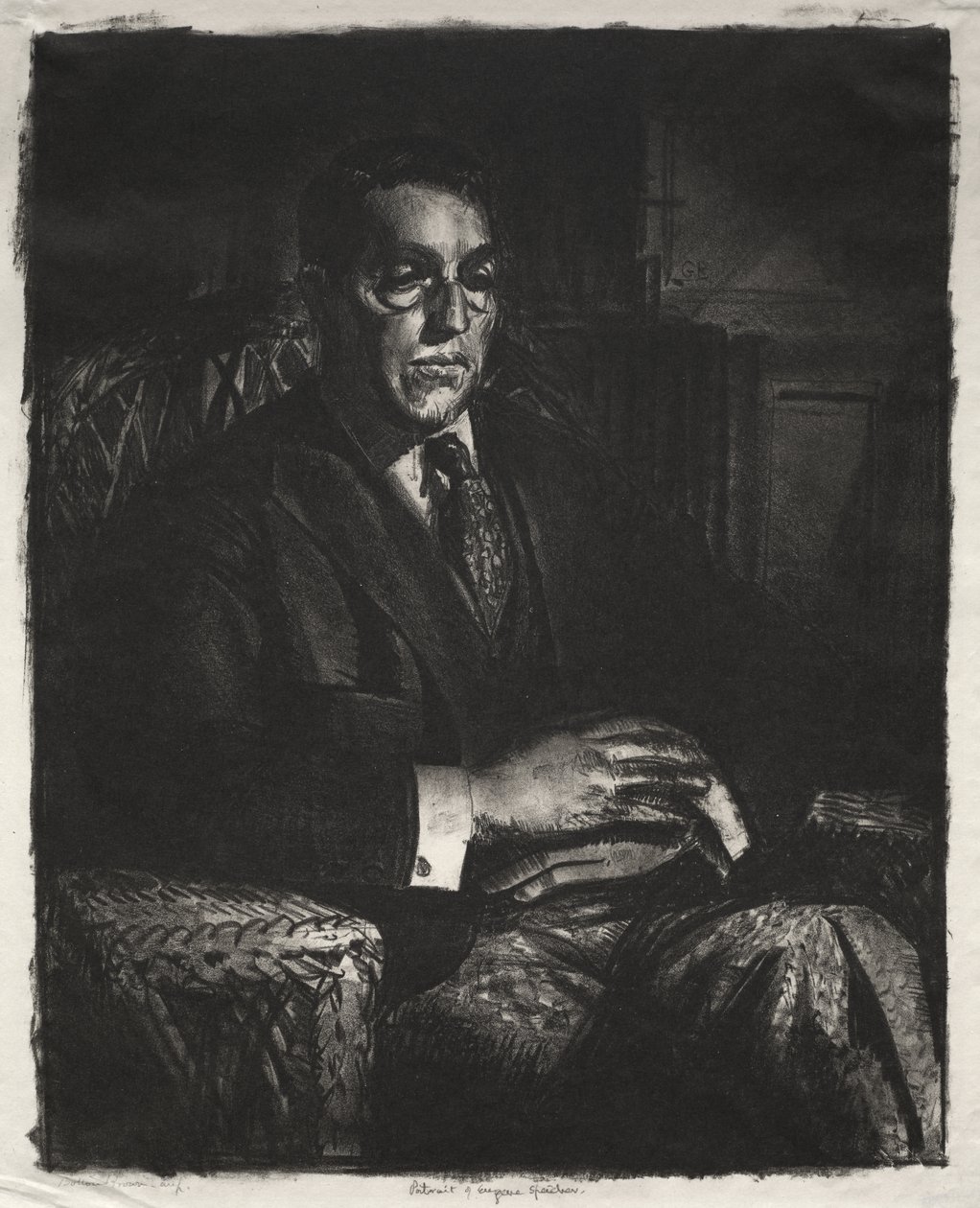 Speicher egy széken ülve alkotó: George Bellows