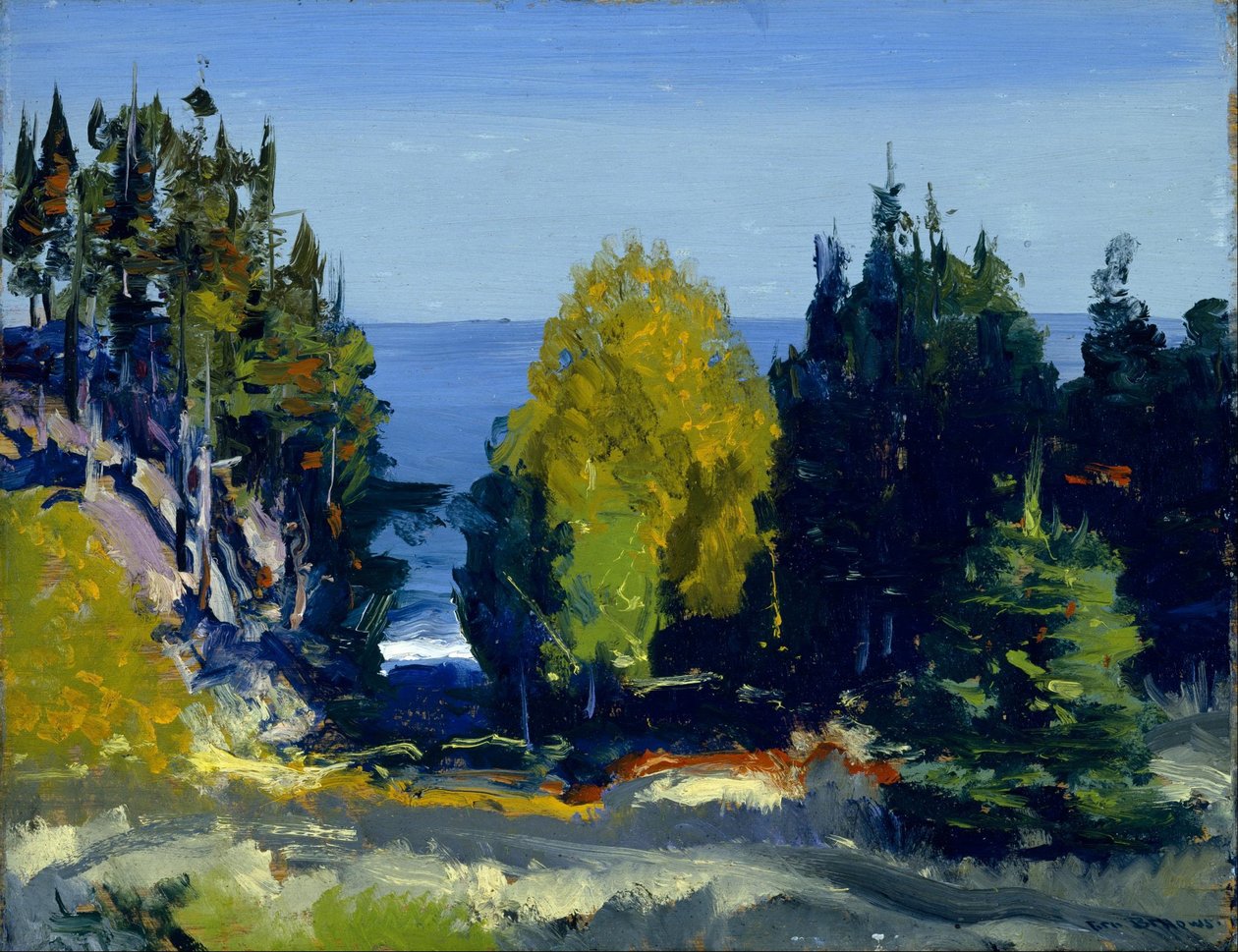 The Grove – Monhegan alkotó: George Bellows