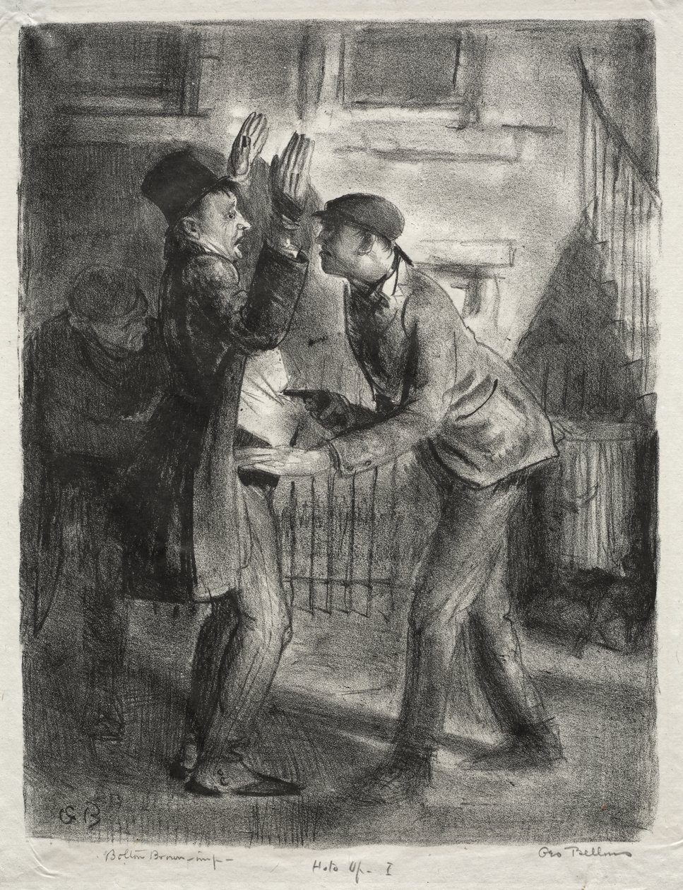 A rablás, első állapot alkotó: George Bellows