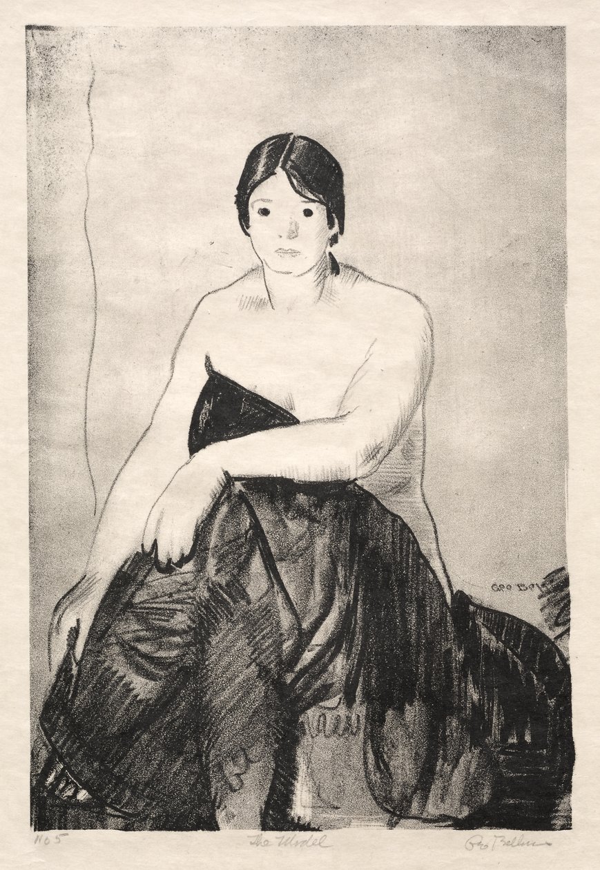 A modell, első kő alkotó: George Bellows