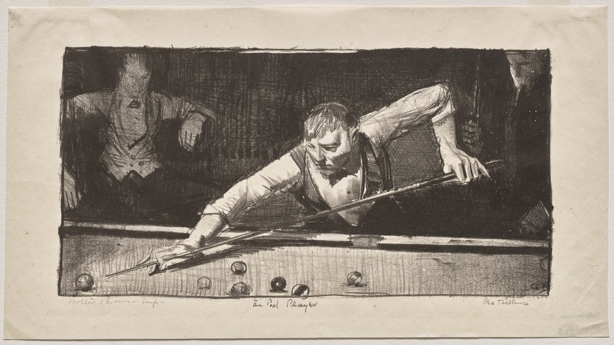 A biliárdjátékos alkotó: George Bellows
