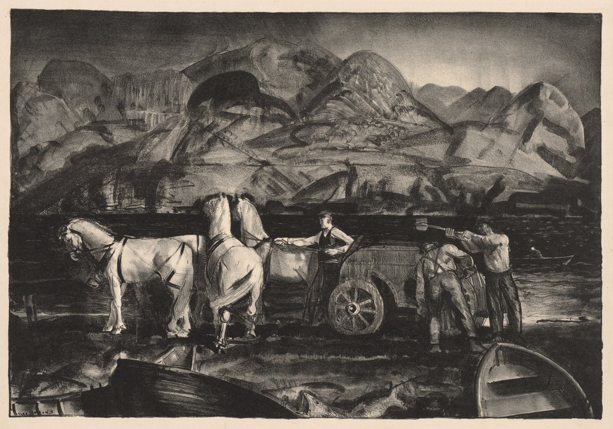A homokszállító fogat alkotó: George Bellows