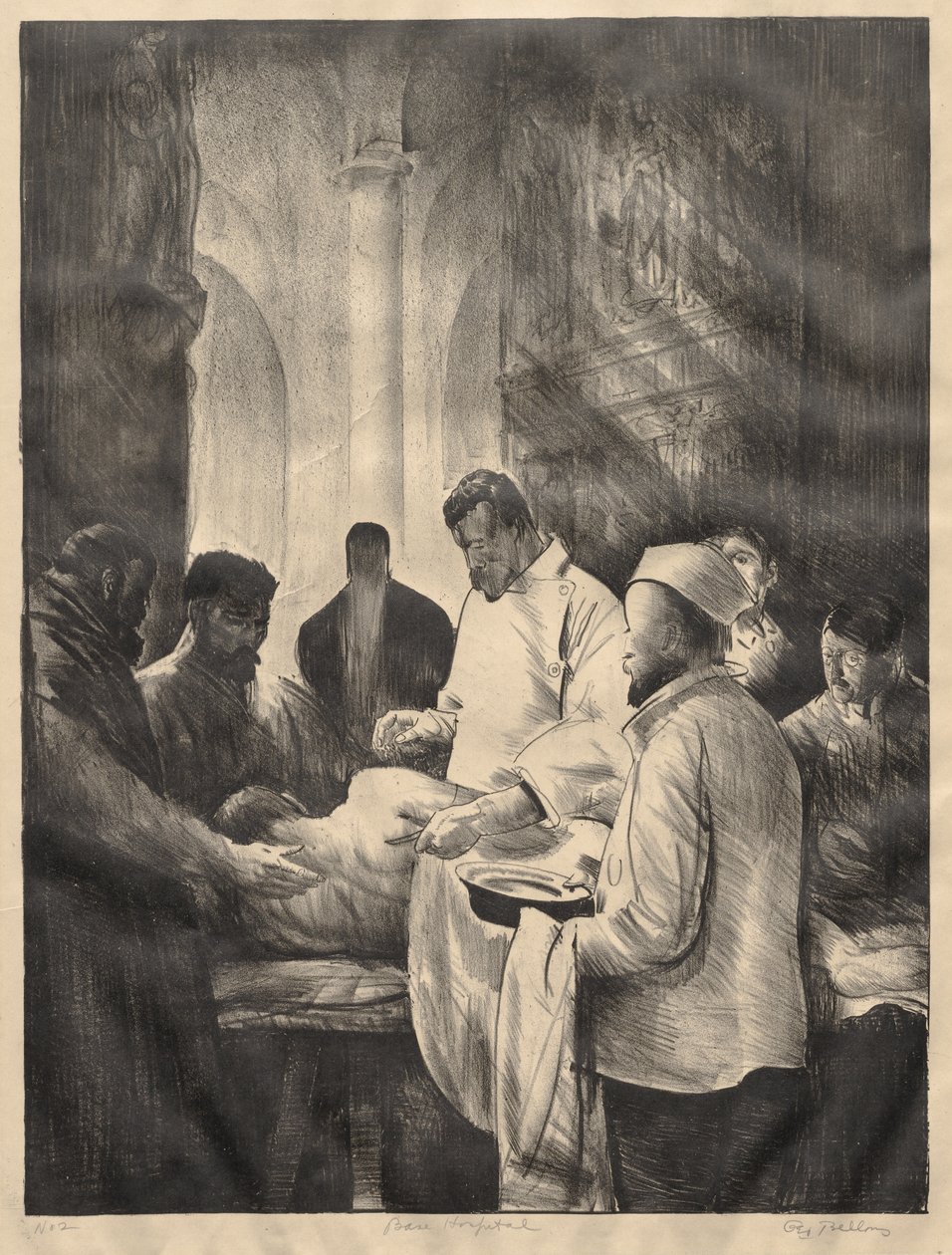 Háborús sorozat:  Báziskórház, Második Kő alkotó: George Bellows