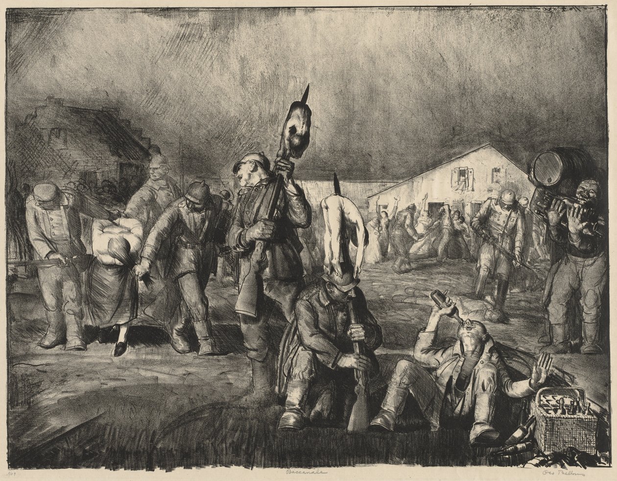 Háborús sorozat:  A Bacchanale alkotó: George Bellows