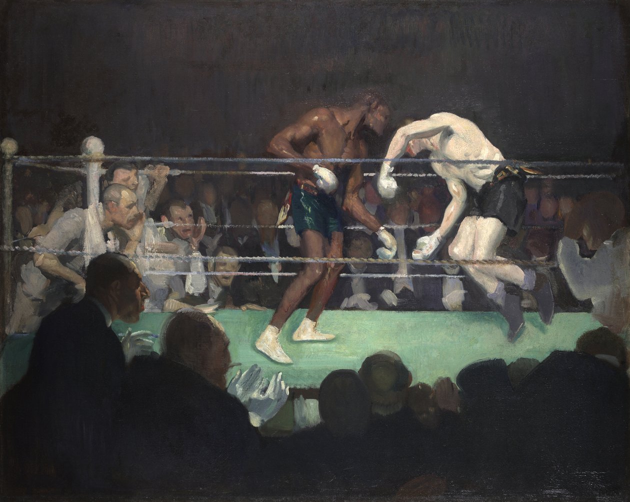 Bokszmérkőzés alkotó: George Benjamin Luks