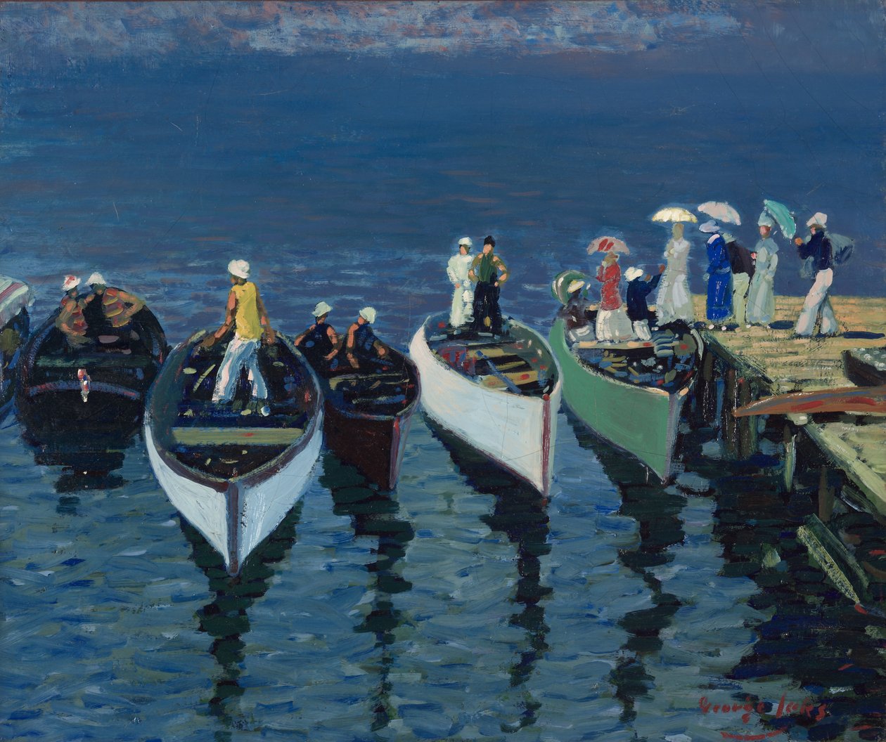 Nyaralás a Hudsonon alkotó: George Benjamin Luks