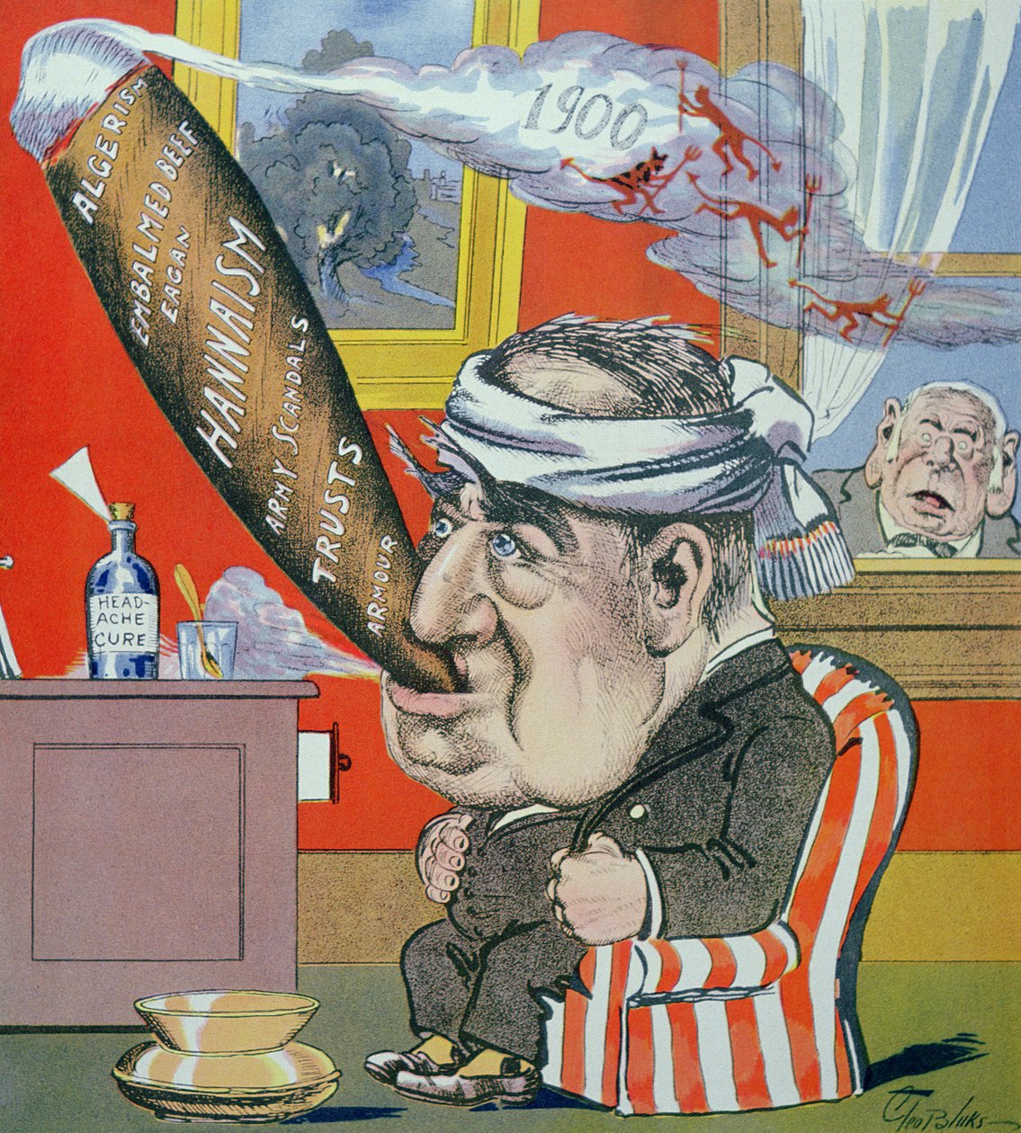 „No Wonder He Was Ill” a „The Verdict”-ből (színes litó) alkotó: George Benjamin Luks