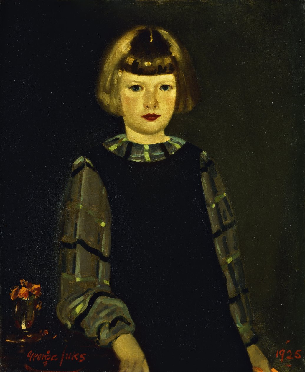 Ruth Breslin kisasszony portréja alkotó: George Benjamin Luks