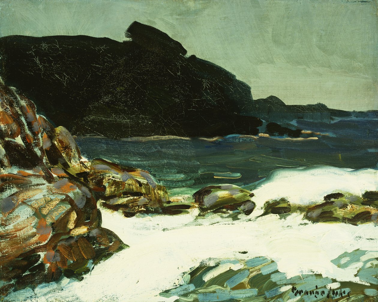 A párkány, Cape Elizabeth, Maine alkotó: George Benjamin Luks
