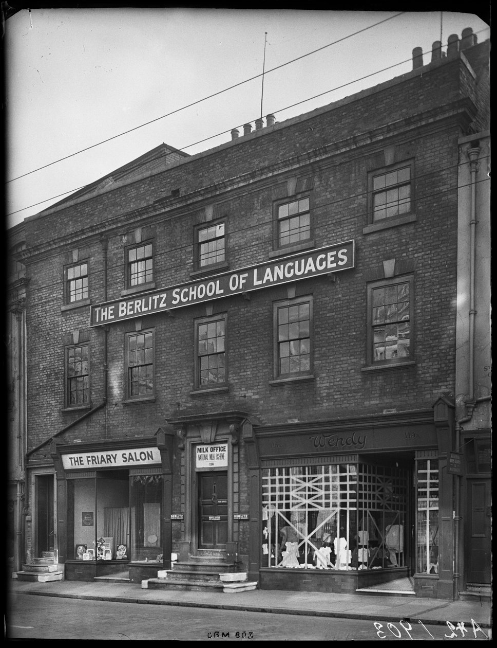 115A-117A Friar Gate, Derby, Derby városa, 1942. alkotó: George Bernard Mason