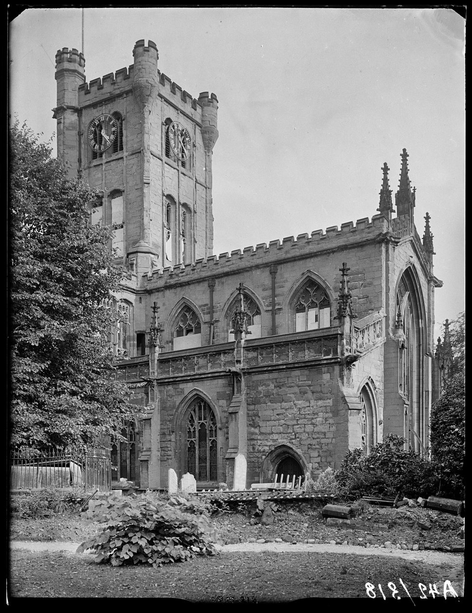 Keresztelő Szent János-templom, Fleet Street, Bablake, Coventry, 1941. alkotó: George Bernard Mason