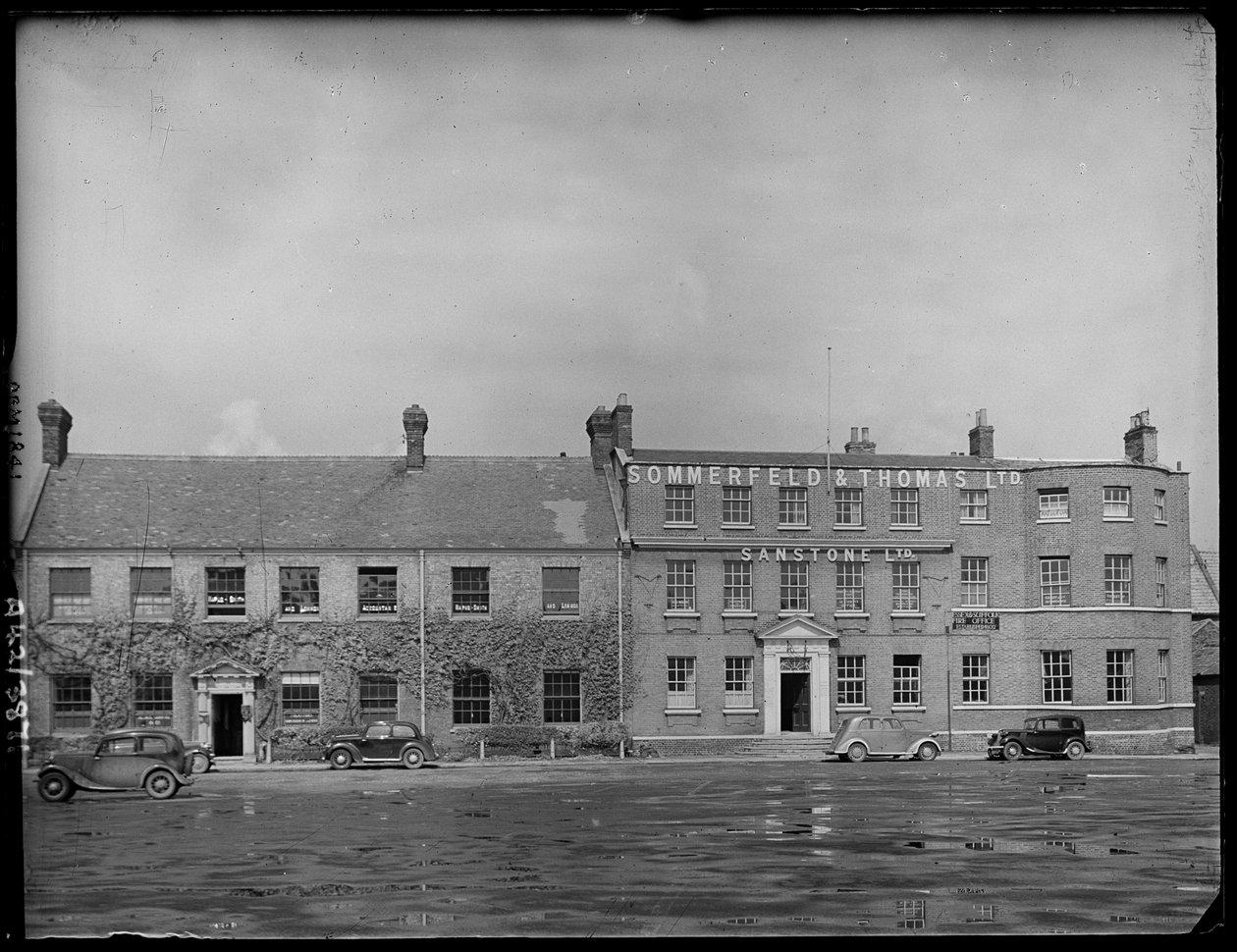 Keddi piactér, Kings Lynn, Kings Lynn és West Norfolk, Norfolk, 1942. alkotó: George Bernard Mason