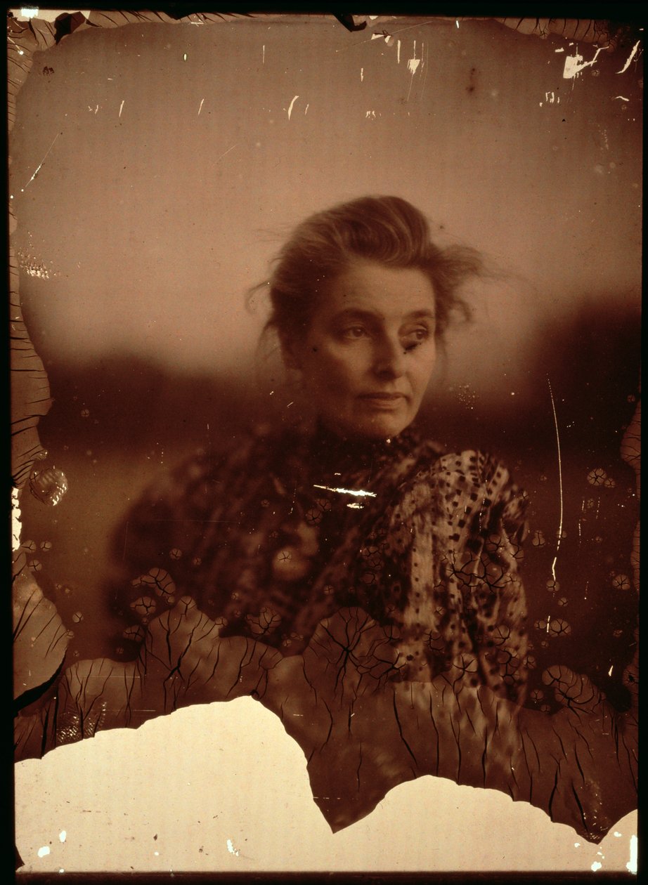 Beatrice Webb (1858-1943) portréfotója (autokróm fotó) (lásd még: 2900) alkotó: George Bernard Shaw