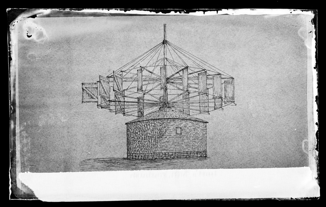 Lotts Mill, Flatbush, Brooklyn, W. H. Story vázlata, 1872-87 körül (nedves kollódion negatív) alkotó: George Bradford Brainerd