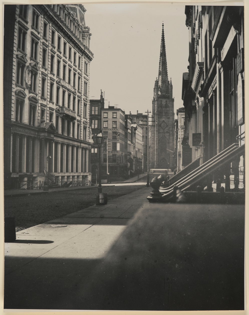 Wall Street, Manhattan (ezüst zselatin nyomat) alkotó: George Bradford Brainerd