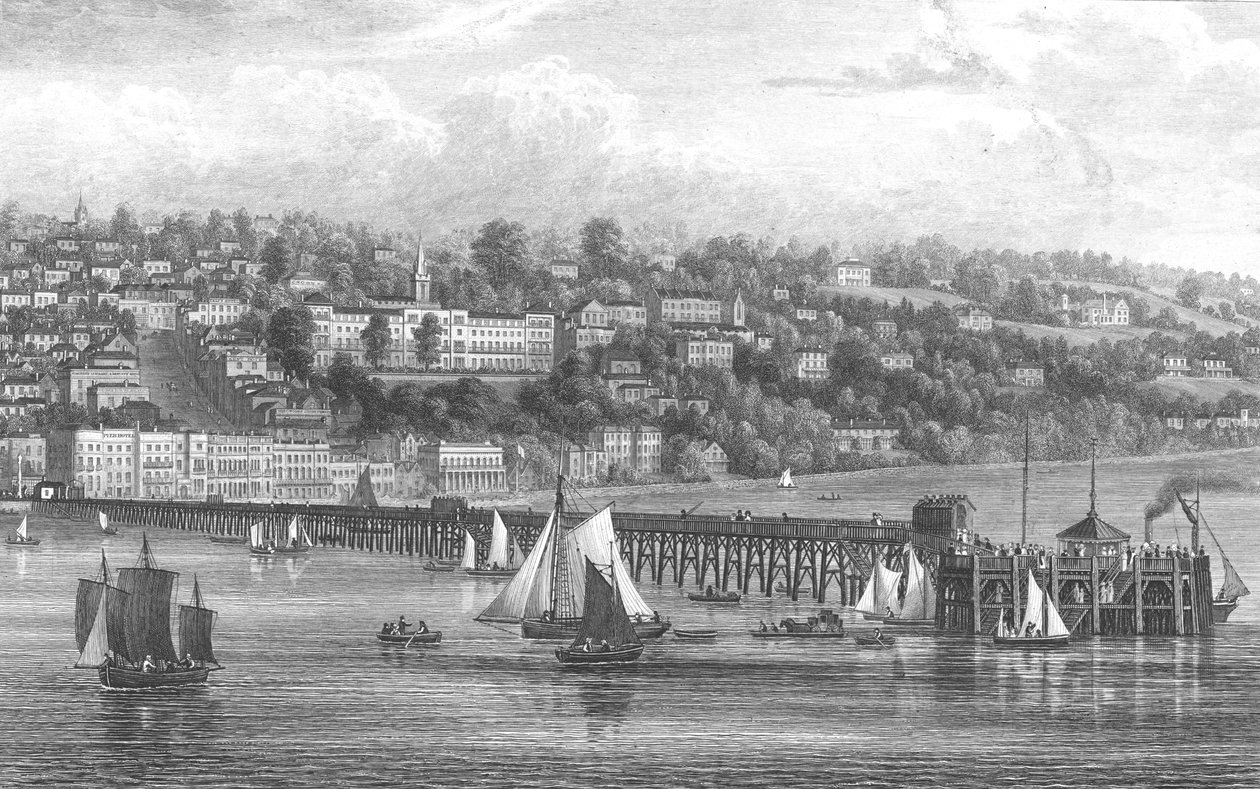 Ryde, Wight-sziget, 1855 alkotó: George Brannon