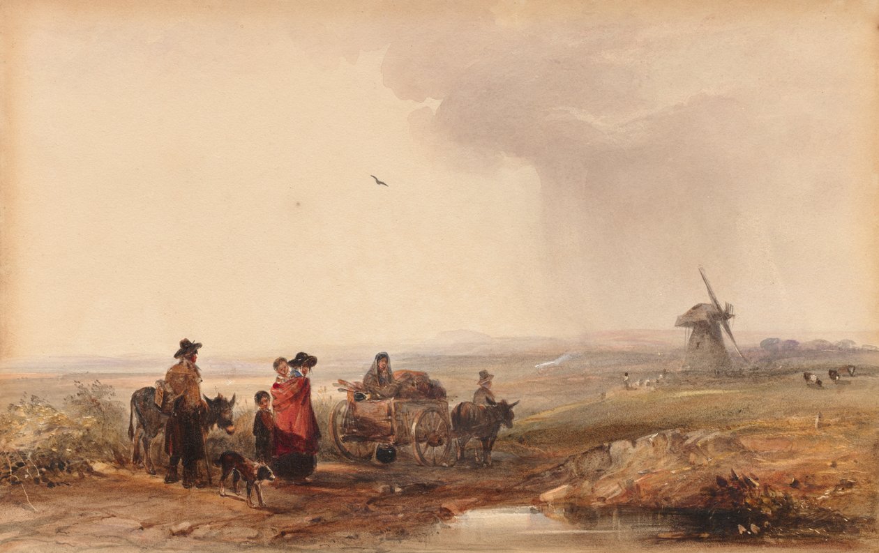 Cigánytábor, Hollandia, 1800-as évek. alkotó: George Bryant Campion