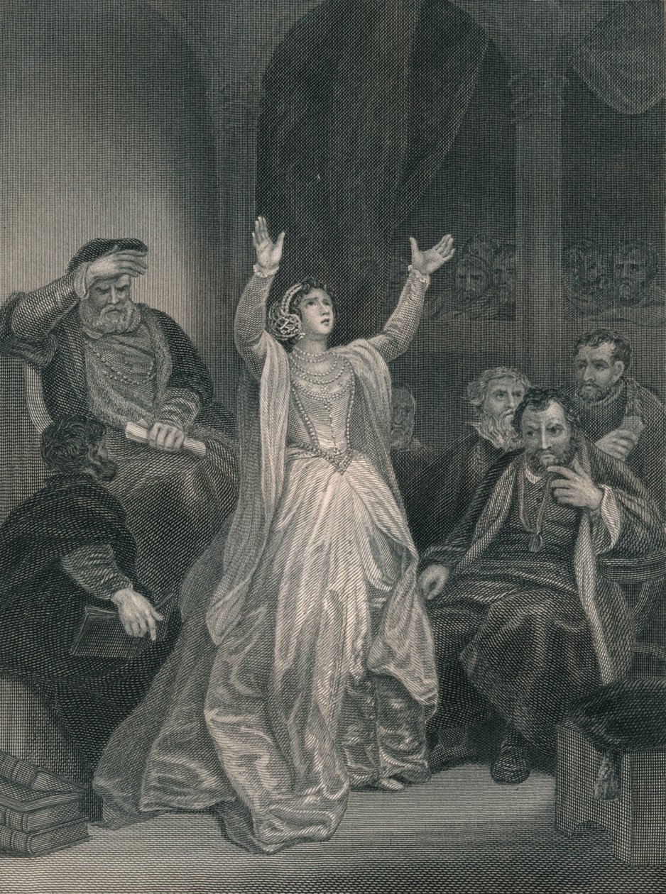 Boleyn Anne elítélése, 19. század közepe. alkotó: George C. Finden