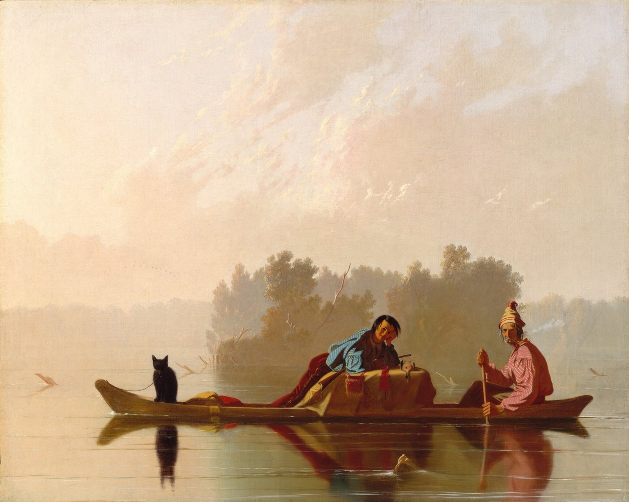 Szőrmekereskedők a Missouriból alkotó: George Caleb Bingham