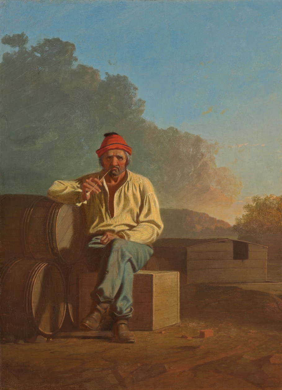 Mississippi csónakos alkotó: George Caleb Bingham