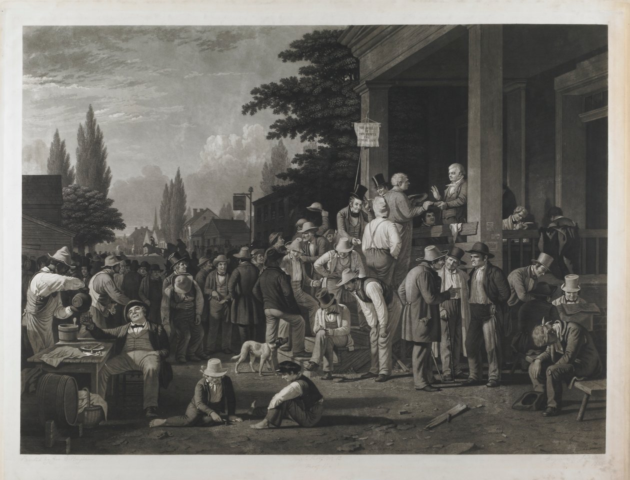 17. bizonyíték a megyei választásból alkotó: George Caleb Bingham
