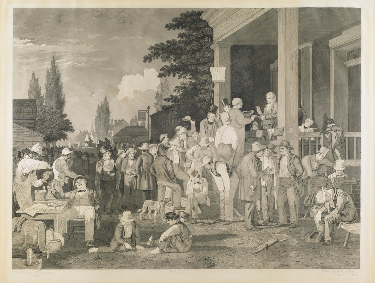 5. bizonyíték a megyei választásból alkotó: George Caleb Bingham