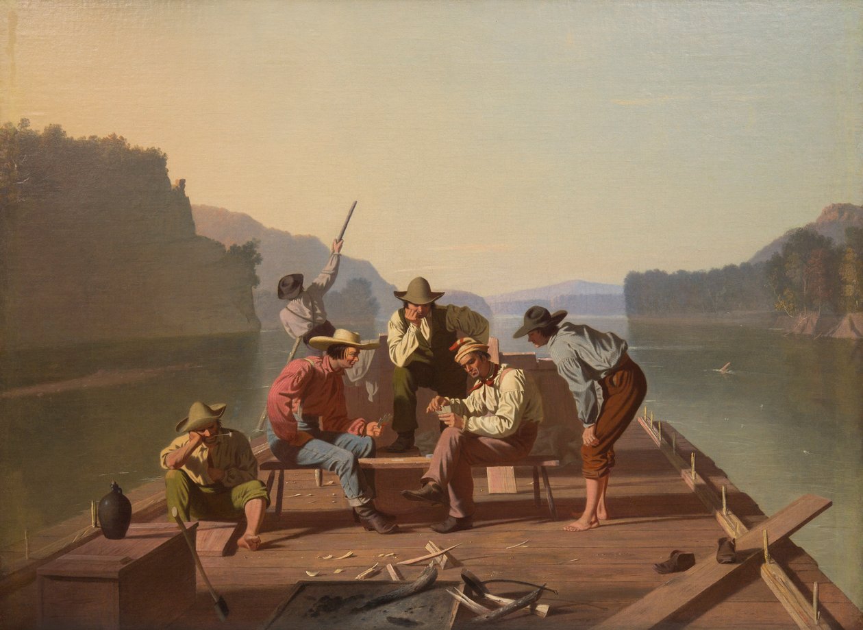 Tutajosok kártyáznak alkotó: George Caleb Bingham