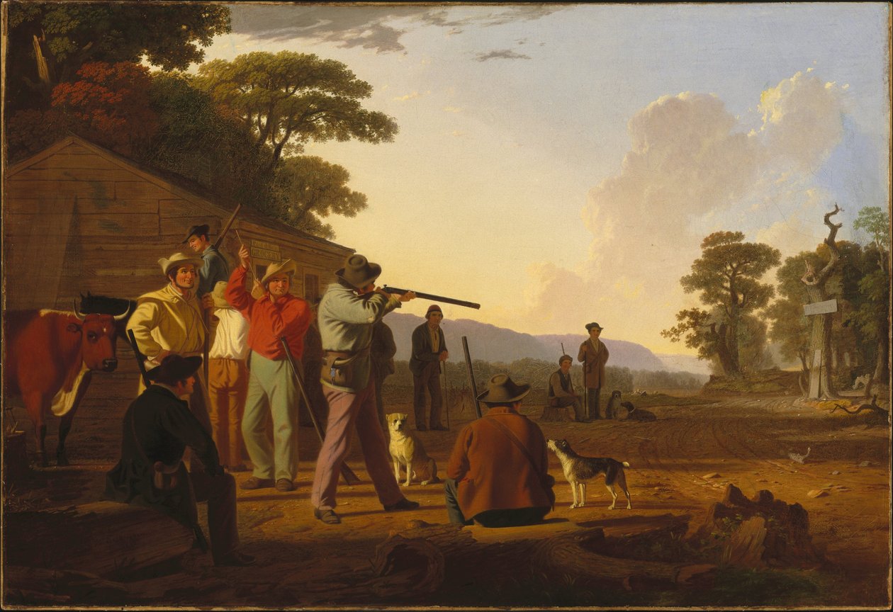 A marhahúsra lövés alkotó: George Caleb Bingham