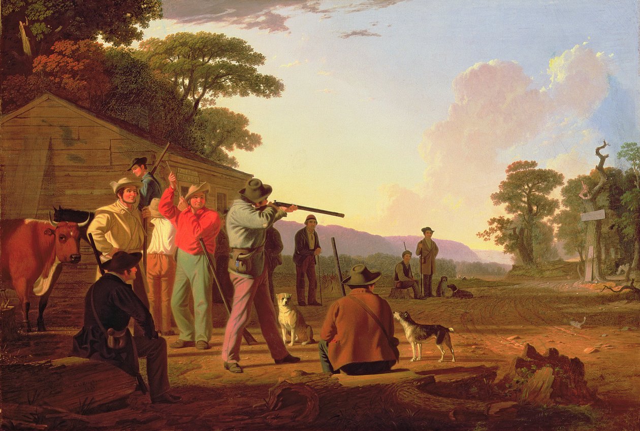 Lövés a marhahúsért, 1850 alkotó: George Caleb Bingham