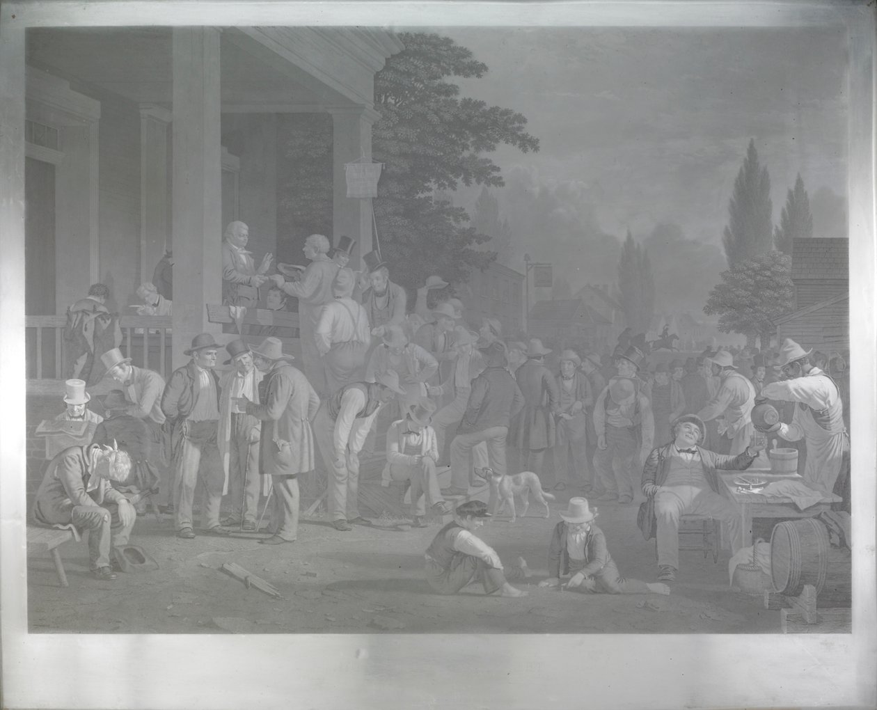 Acéllemez a „megyei választáshoz” alkotó: George Caleb Bingham
