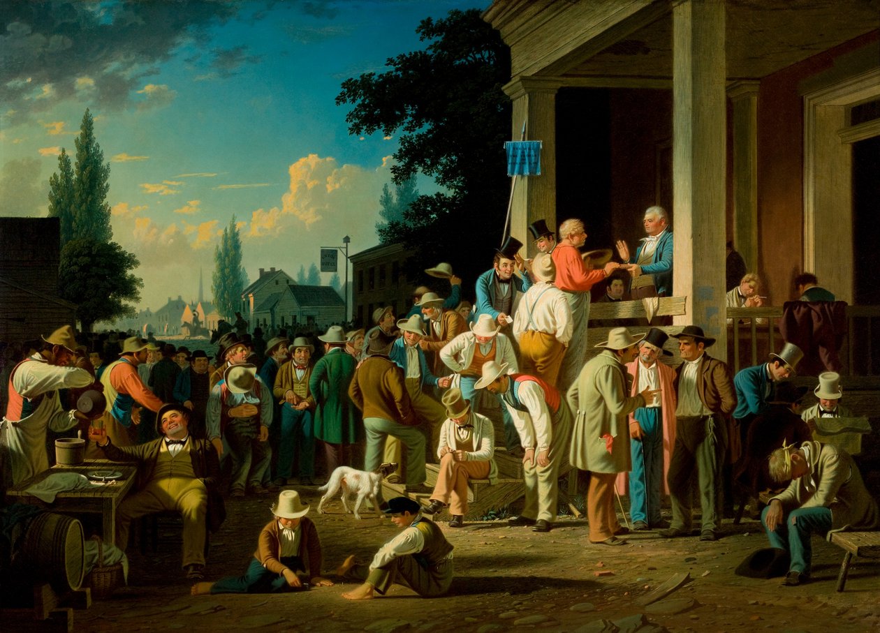 A megyei választások alkotó: George Caleb Bingham