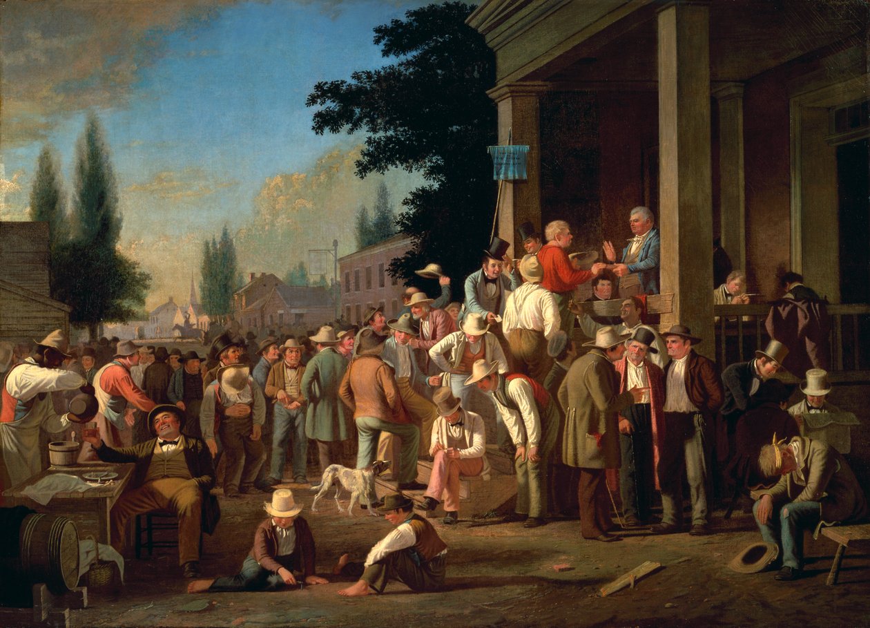 A megyei választás alkotó: George Caleb Bingham