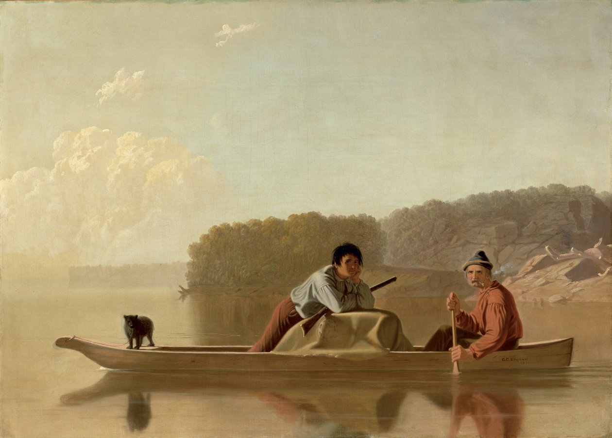 A Trappers Return, 1851 alkotó: George Caleb Bingham