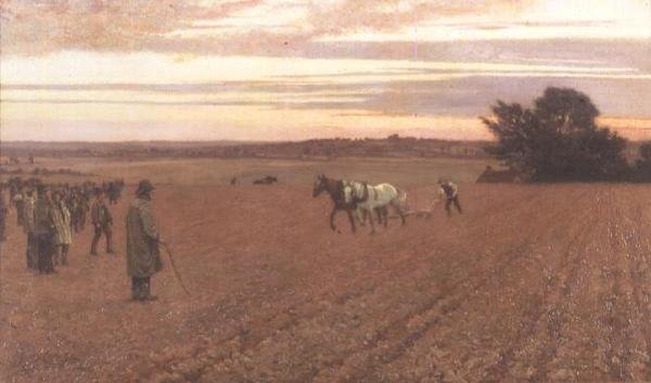 A szántómeccs alkotó: George Carline