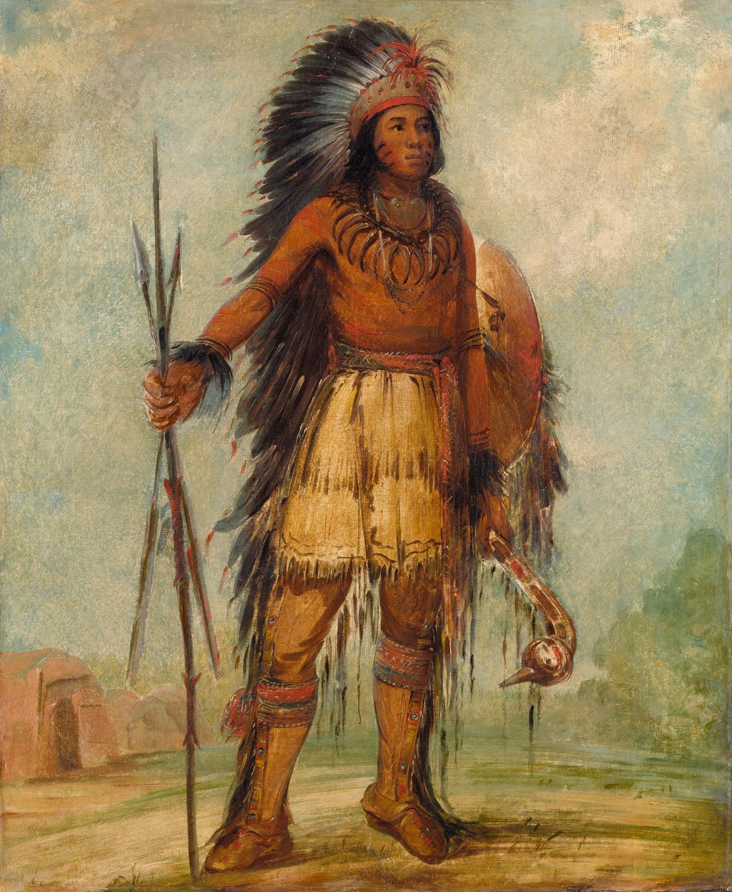 A-wun-ne-wa-be, Mennydörgés madara... alkotó: George Catlin