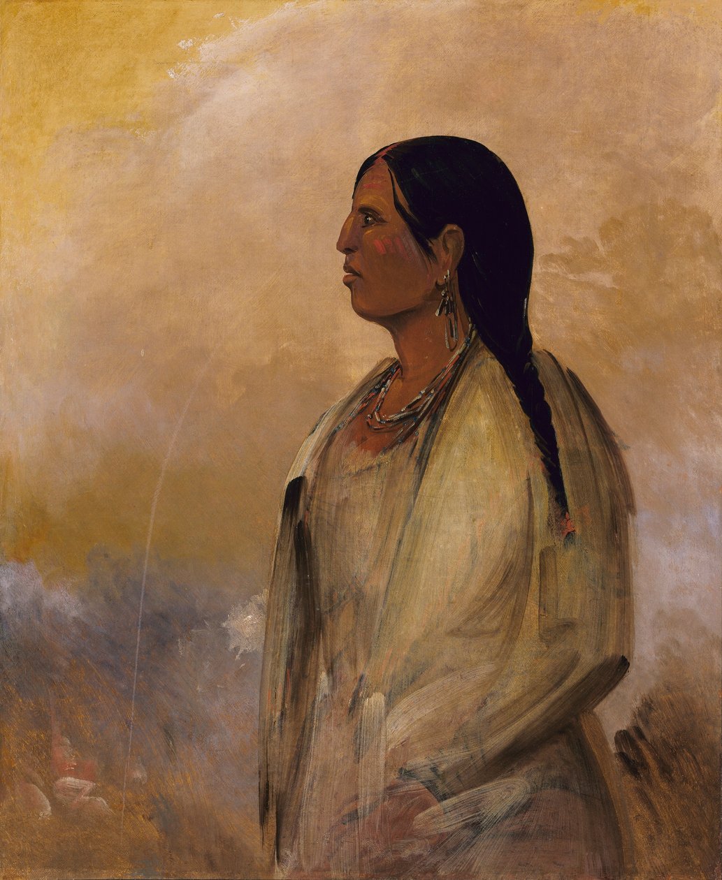 Egy choktaw nő alkotó: George Catlin