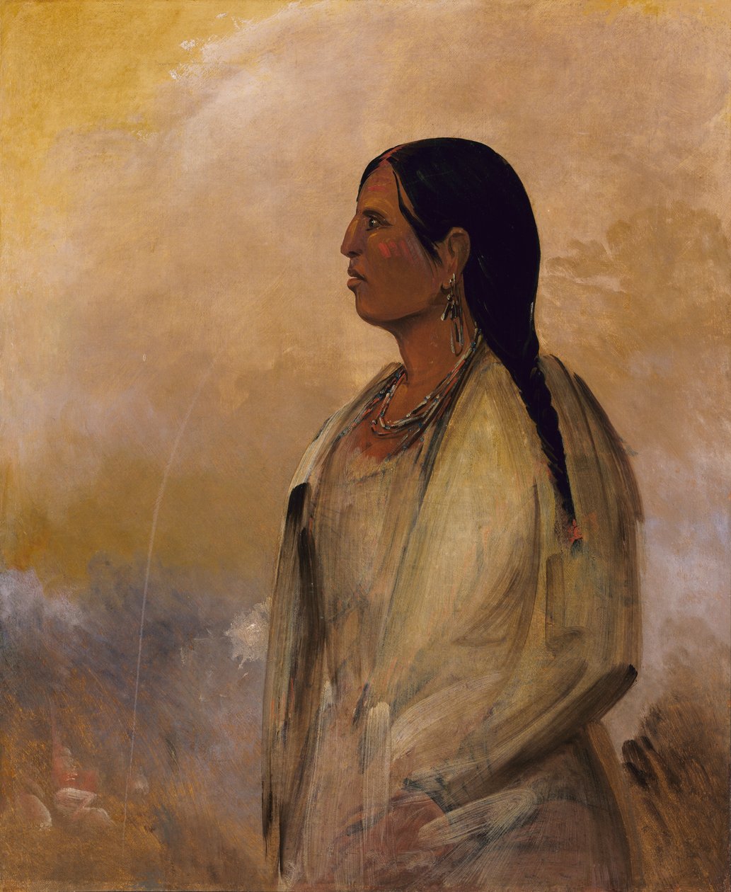 Egy csoki nő, 1834. alkotó: George Catlin