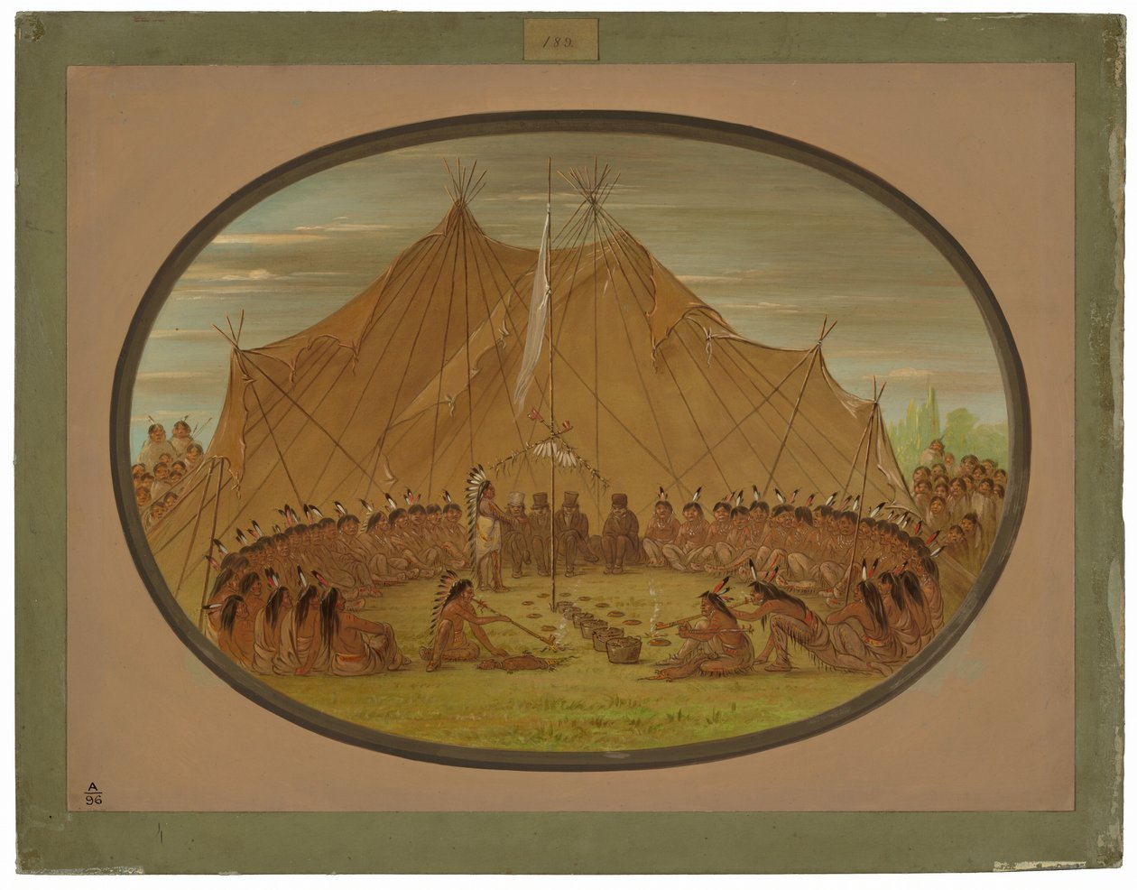 Kutya lakoma - sziúk alkotó: George Catlin