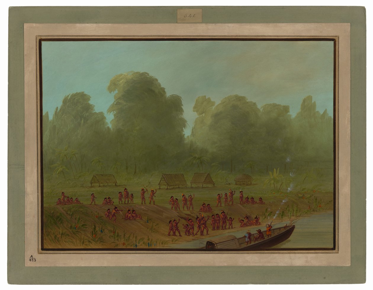 A Mayoruna falu alkotó: George Catlin