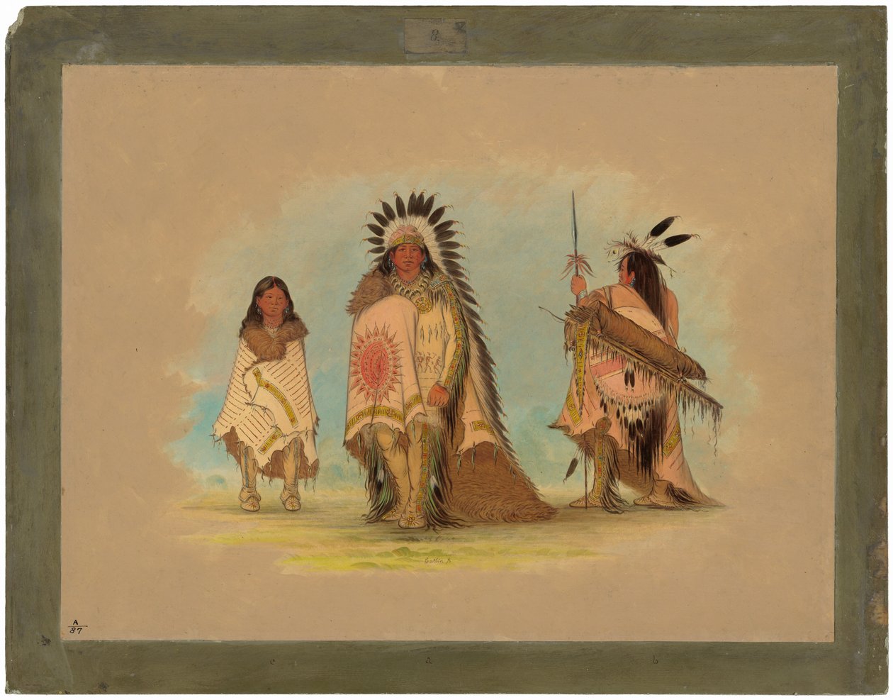 Egy sziú főnök, a lánya és egy harcos alkotó: George Catlin