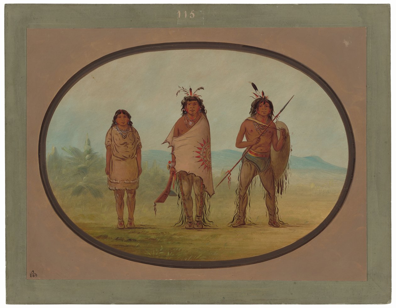 Egy yuma főnök, a lánya és egy harcos alkotó: George Catlin