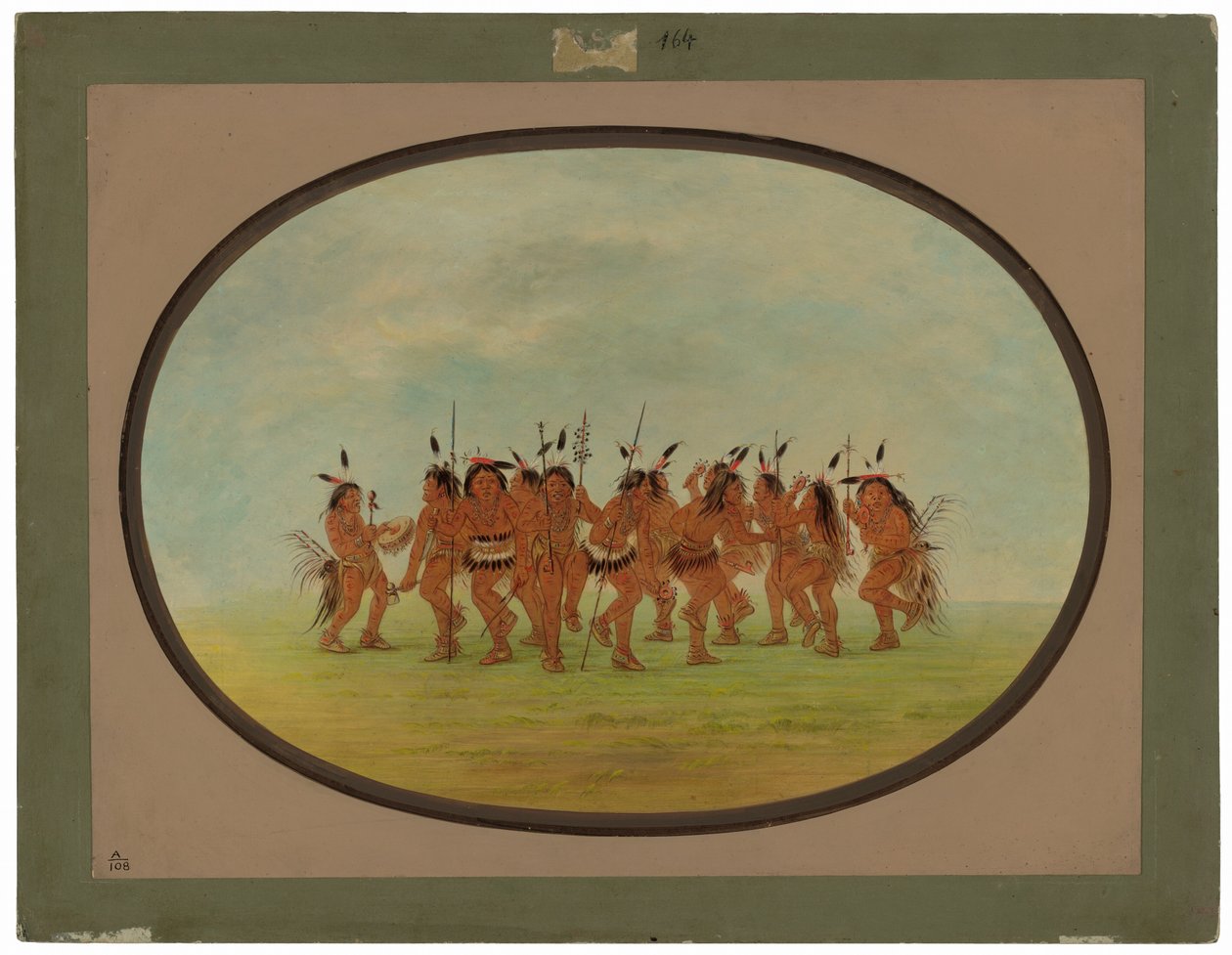 Szórakoztató tánc - sziú alkotó: George Catlin
