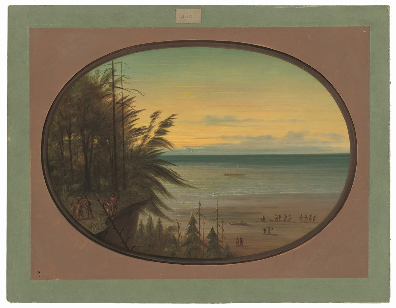 Egy indiai létra - Nayas indiánok alkotó: George Catlin