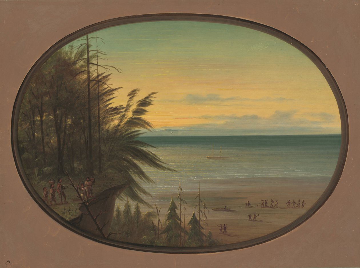 Egy indiai létra - Nayas Indians, 18551869. alkotó: George Catlin